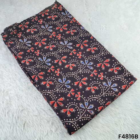 Ajrak Print Modal Cotton Fabric- F4816